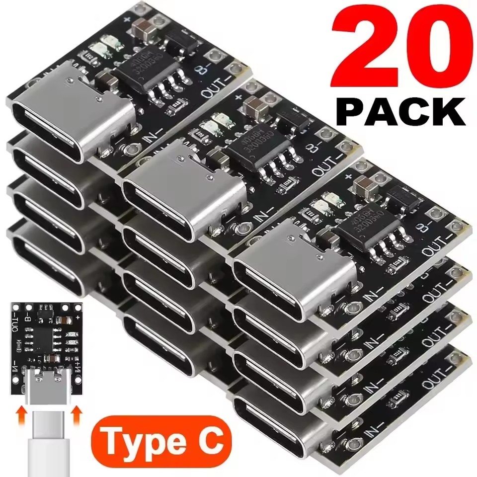 1-20Pcs TP4056 3.7V Lithium Ba - огляд і ціна Usb C Cable