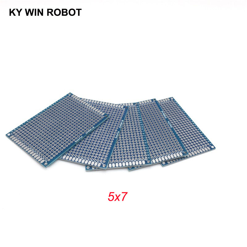 5pcs 5x7cm 50x70 mm Blue Doubl - огляд і ціна Pcb Prototyping Board