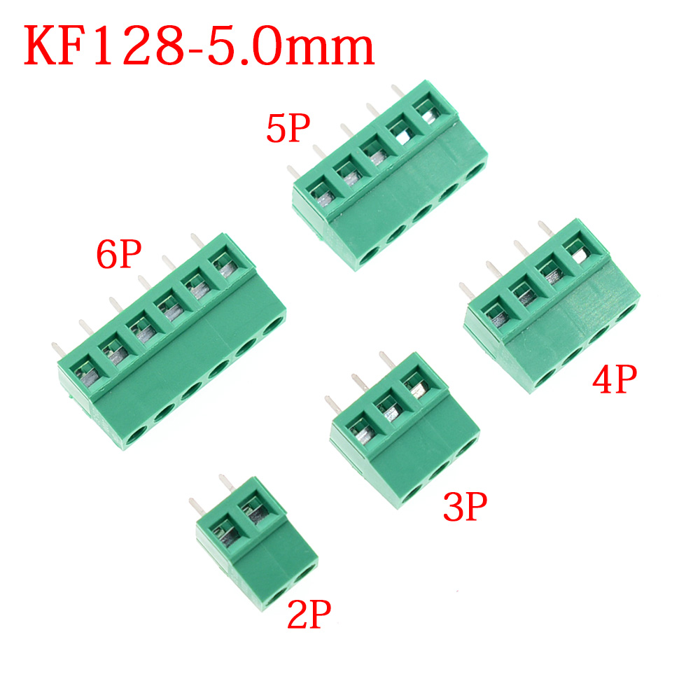 10/50PCS KF128-5.0mm KF128 5.0 - огляд і ціна Screw Terminal Block