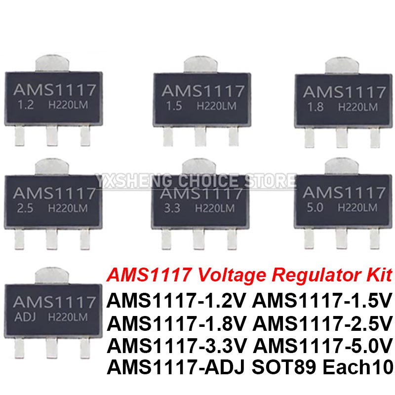 70PCS = 7Kinds *10PCS AMS1117  - огляд і ціна Ams1117 Module