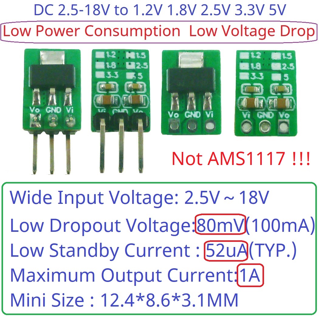 AMS1117 7805 Compatible LDO Mo - огляд і ціна Ams1117 Module