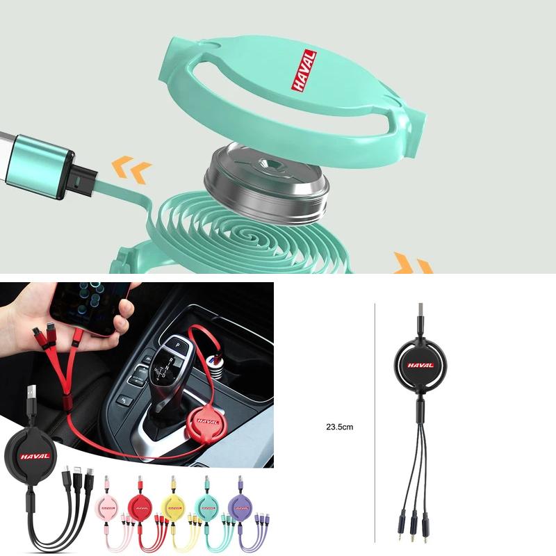 3 In 1 Retractable Fast Charge - огляд і ціна Micro Usb Cable